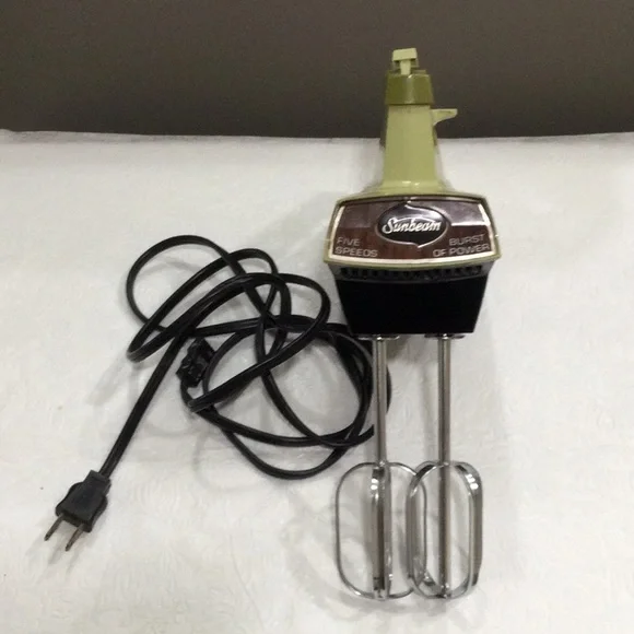 Sunbeam Mix Master Five Speed Hand Mixer Vintage Works - Picture 10 of 16